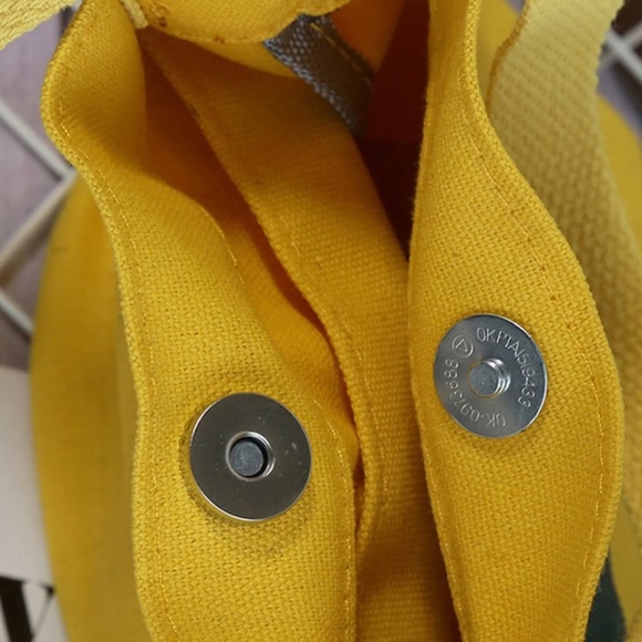 Yellow Convas handbag - Picture 4 of 5